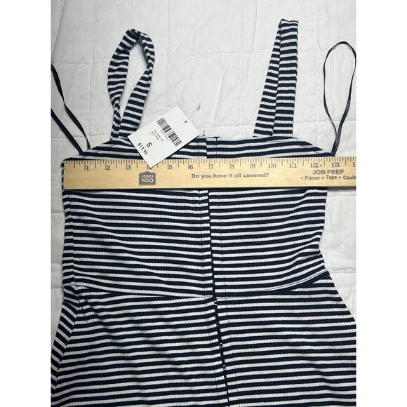 Forever 21 navy and white coastal striped mini dress size small NWT - Picture 4 of 8